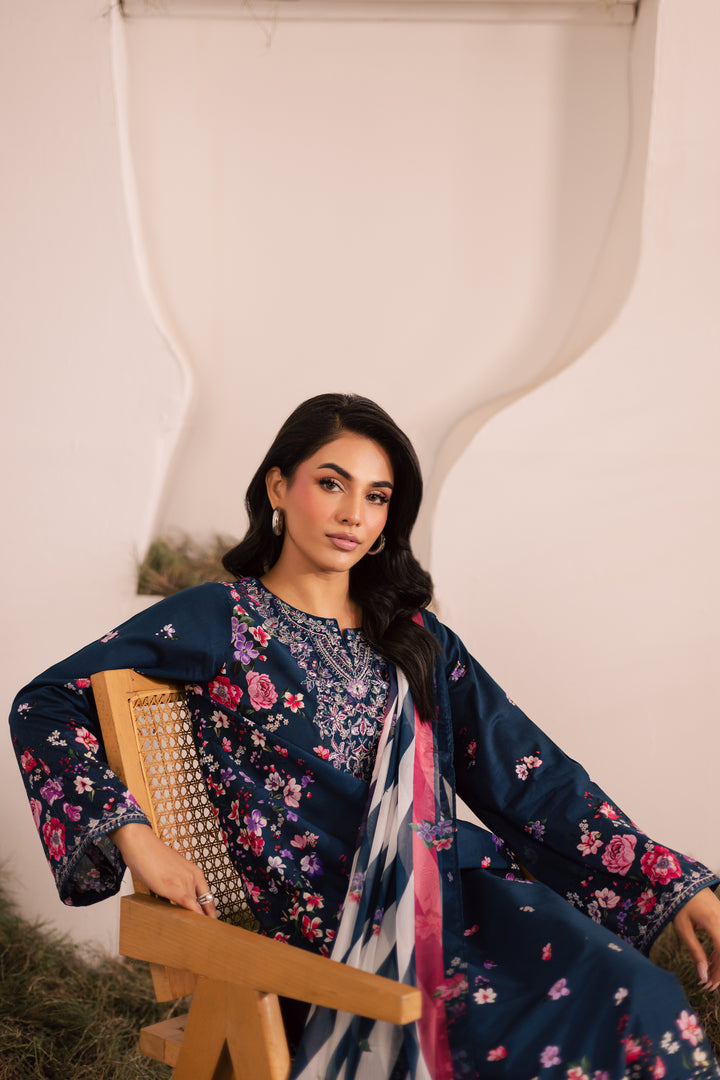 Amber 3Pc - Printed Lawn Dress