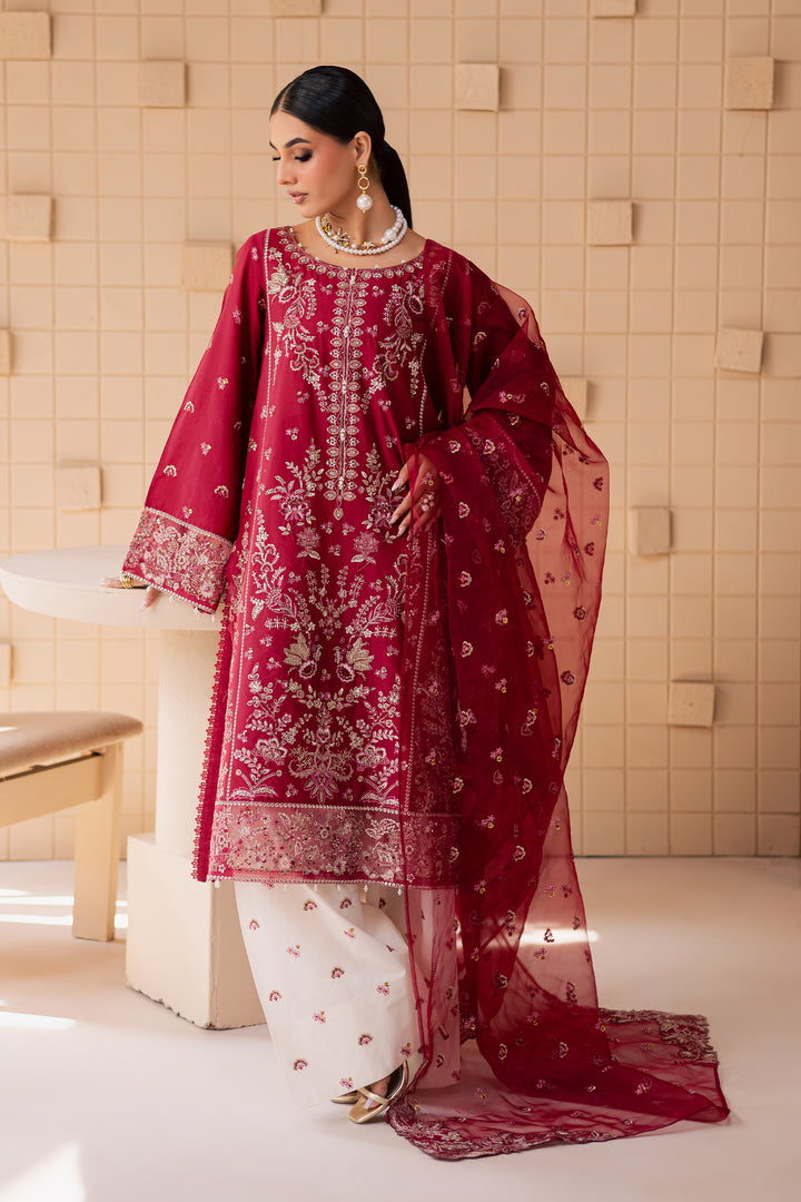 Abilene 3Pc - Embroidered Lawn Dress