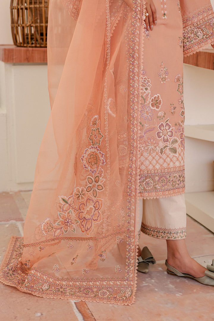 Joye 3Pc - Embroidered Lawn Dress