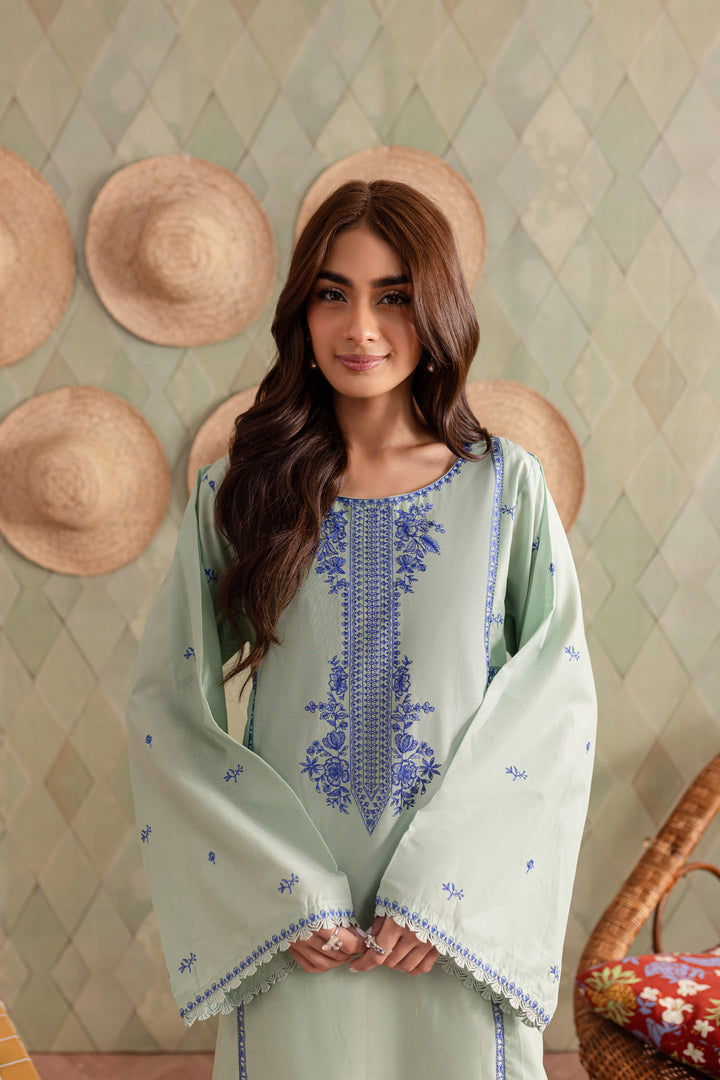 Aina 2Pc - Embroidered Lawn Dress