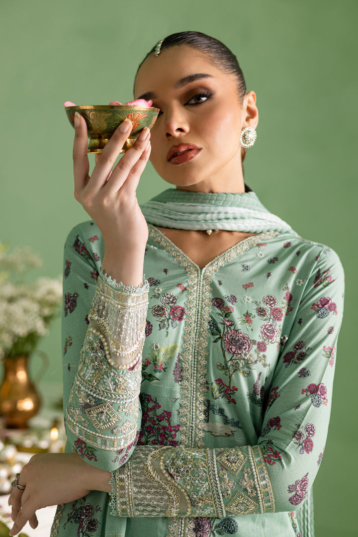 Crepe 3Pc- Printed Lawn Dress