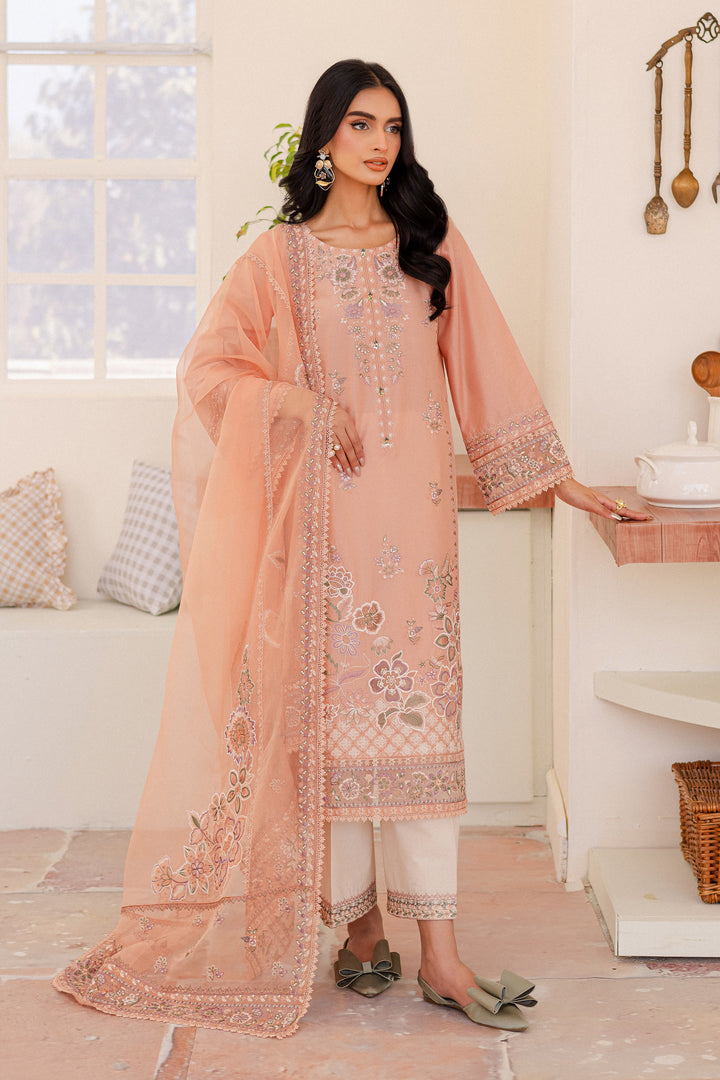Joye 3Pc - Embroidered Lawn Dress