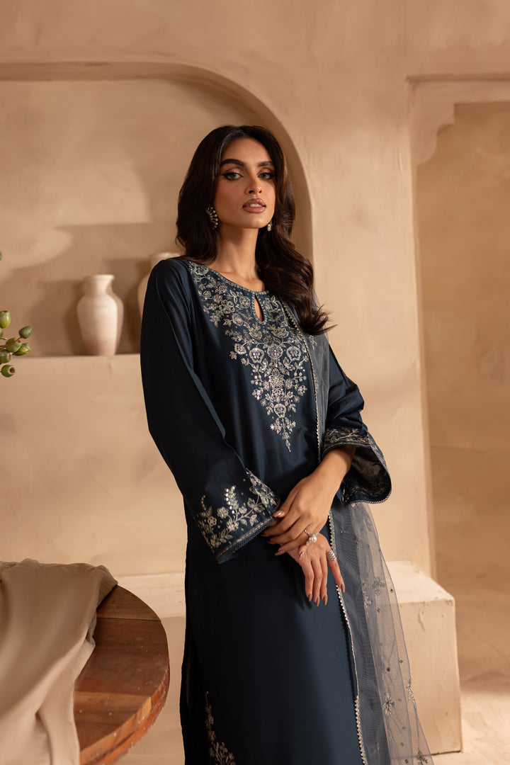 Ignite 3Pc - Embroidered Lawn Dress