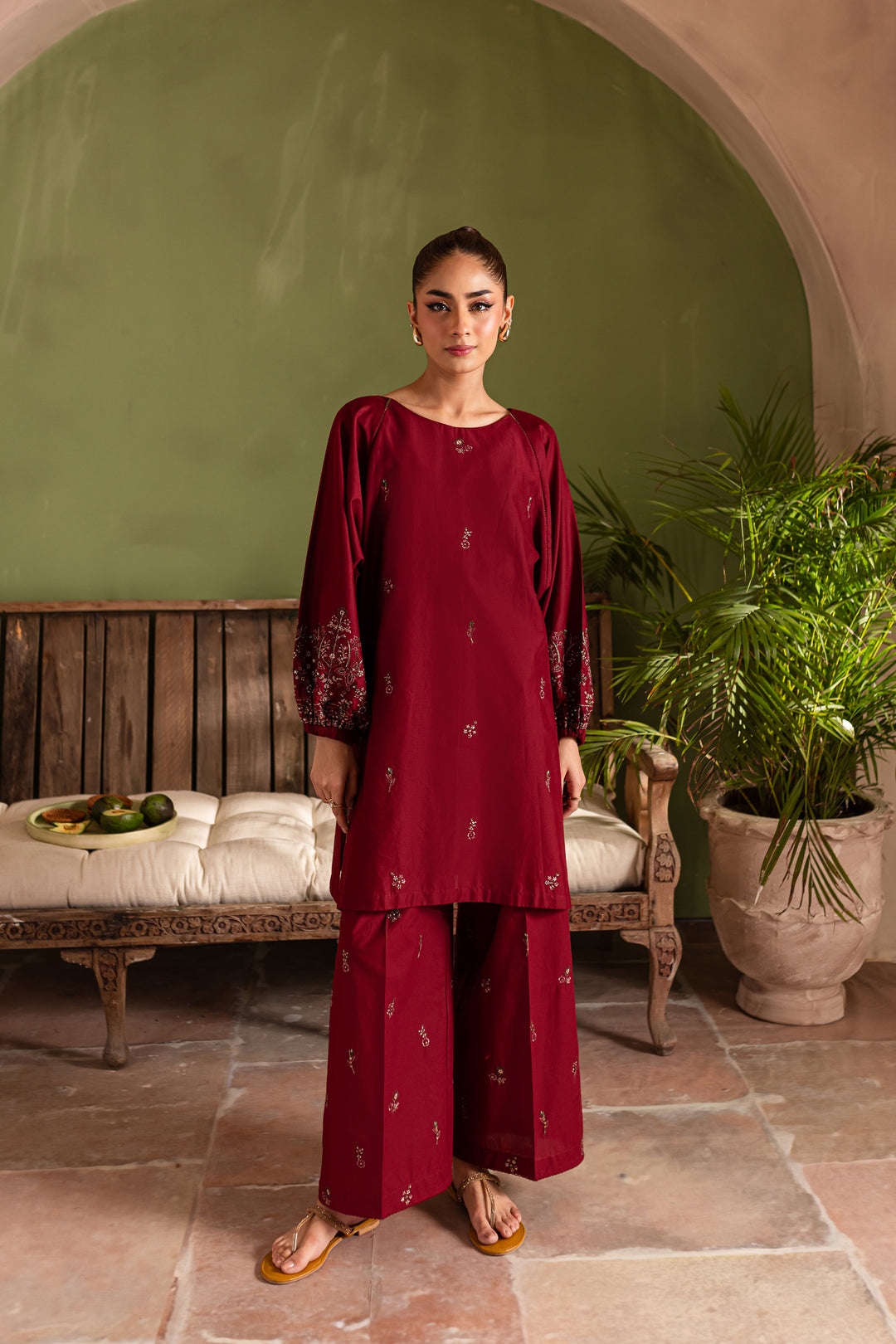 Stark 2Pc - Embroidered Lawn Dress