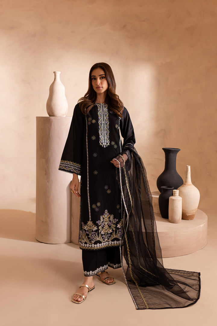 Navaeh 3Pc - Embroidered Lawn Dress