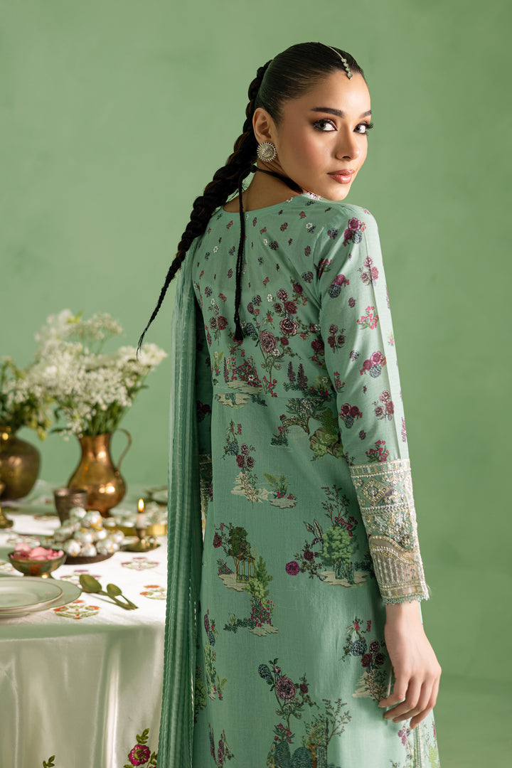 Crepe 3Pc- Printed Lawn Dress