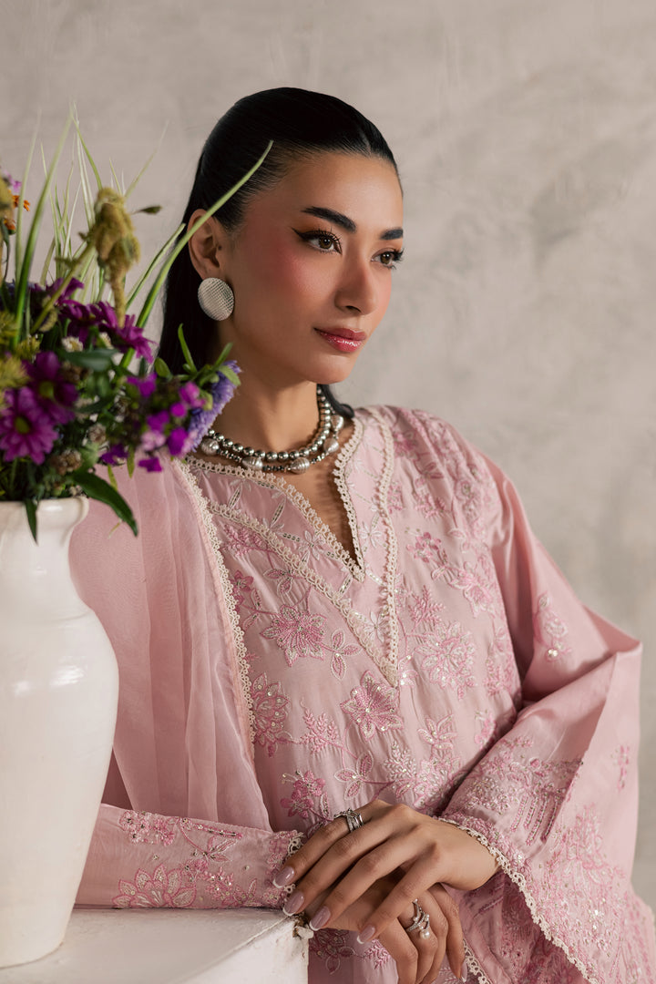 Coral Mist 3Pc - Festive Embroidered Lawn