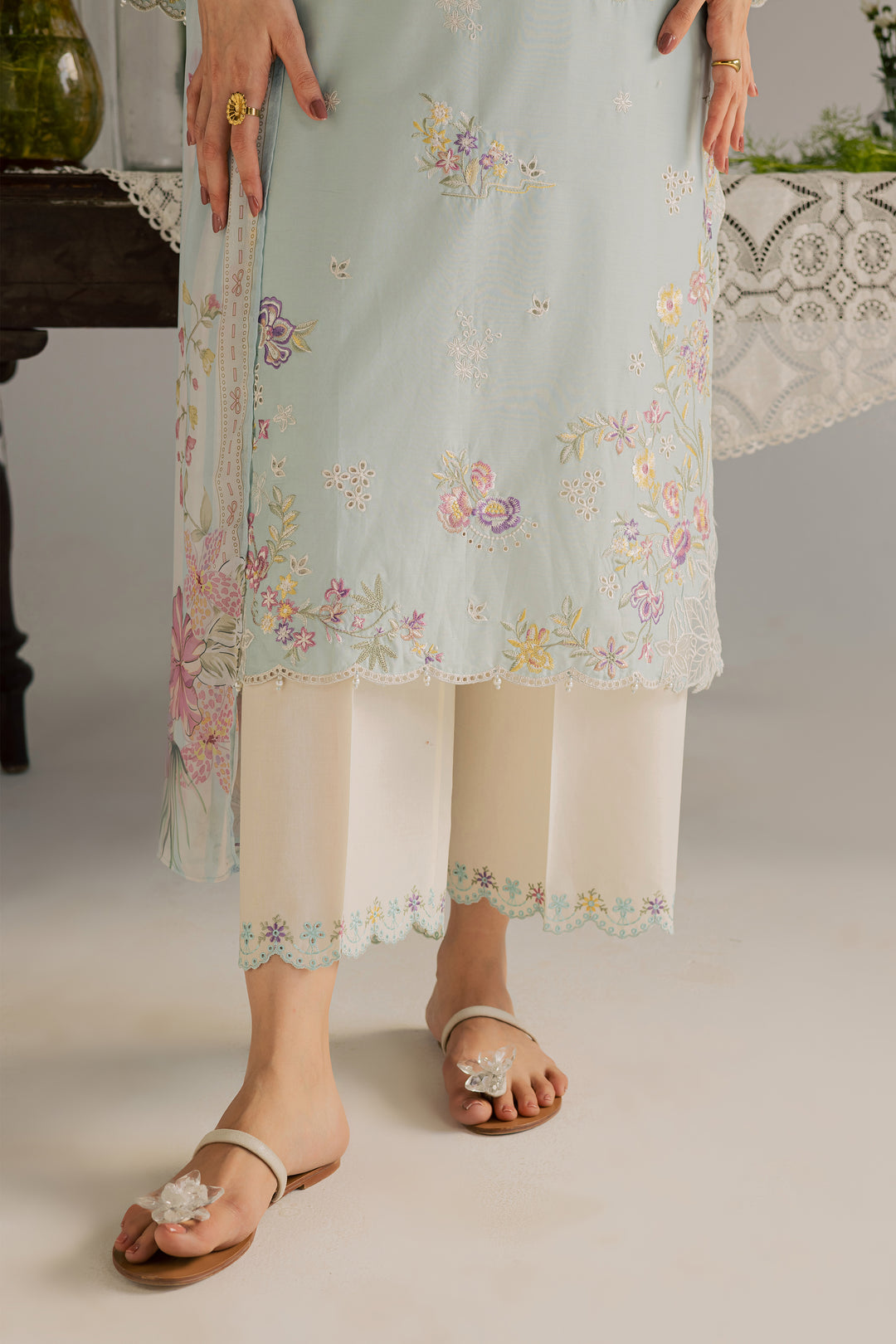 Jane 3Pc - Embroidered Lawn Dress