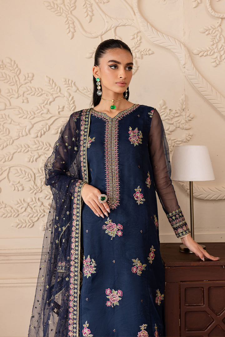 Ishani 3Pc - Embroidered Luxe Pret
