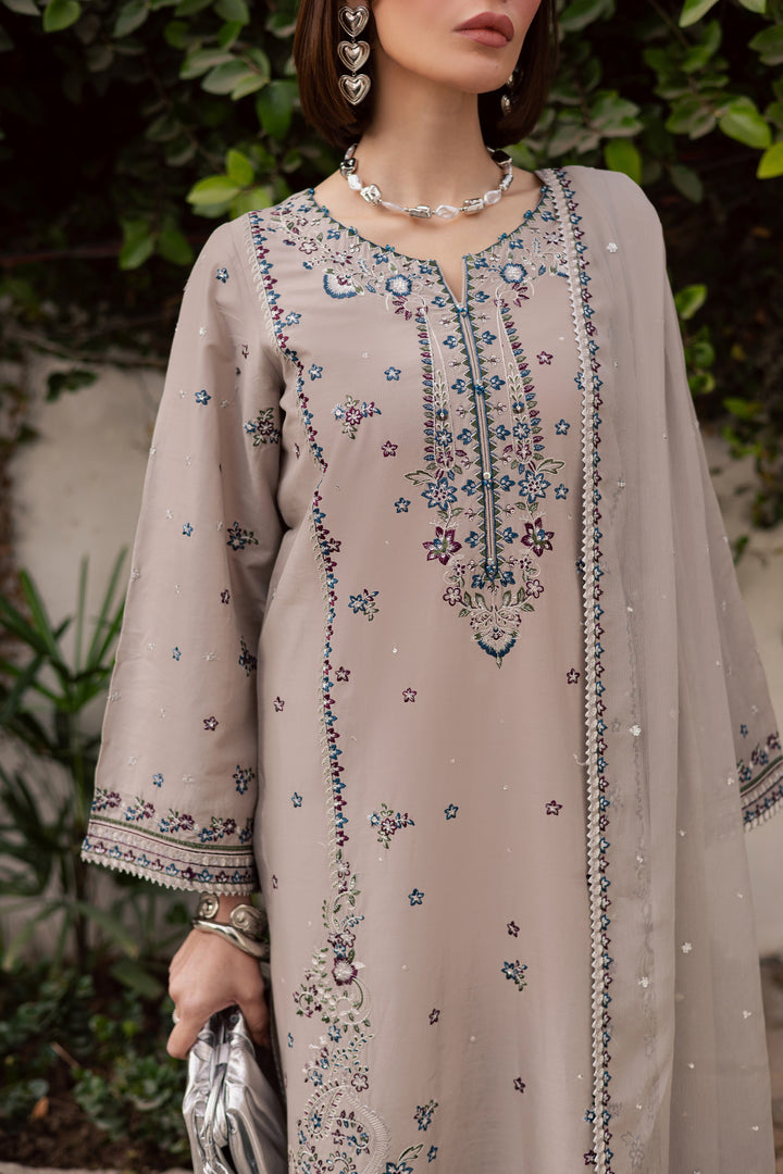 Silversun 3Pc - Festive Embroidered Lawn