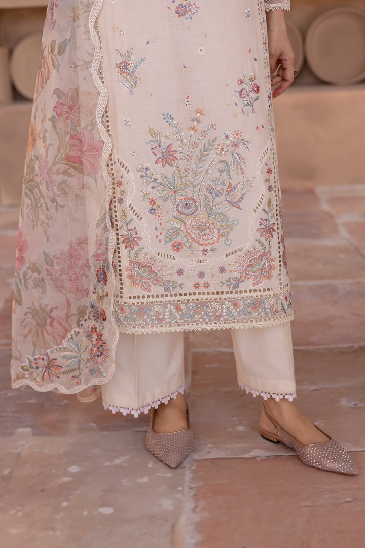 Lune 3Pc - Embroidered Luxe Pret