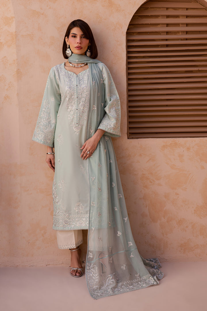 Sea Nahal 3Pc - Festive Embroidered Lawn