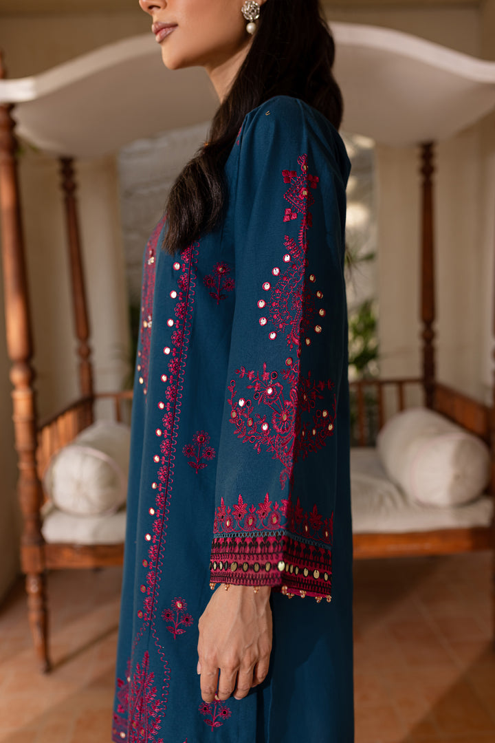 Meeru 2Pc - Embroidered Khaddar Dress