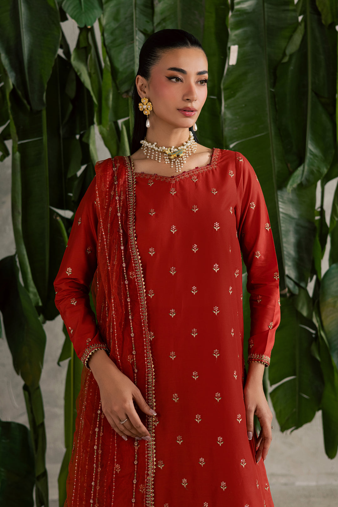 Malta 3Pc - Festive Embroidered Lawn