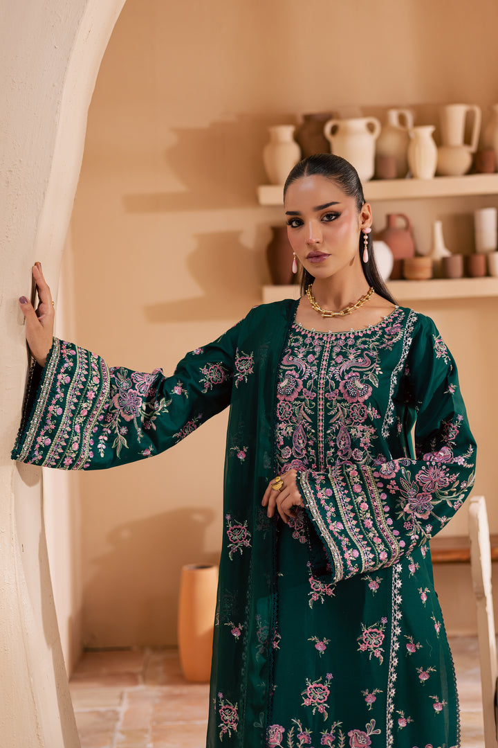 Myra 3Pc - Embroidered Lawn Dress