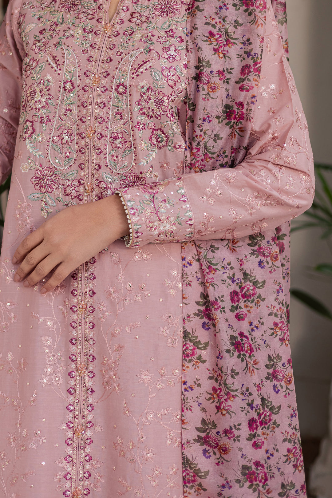 Rimi 3Pc - Festive Embroidered Lawn
