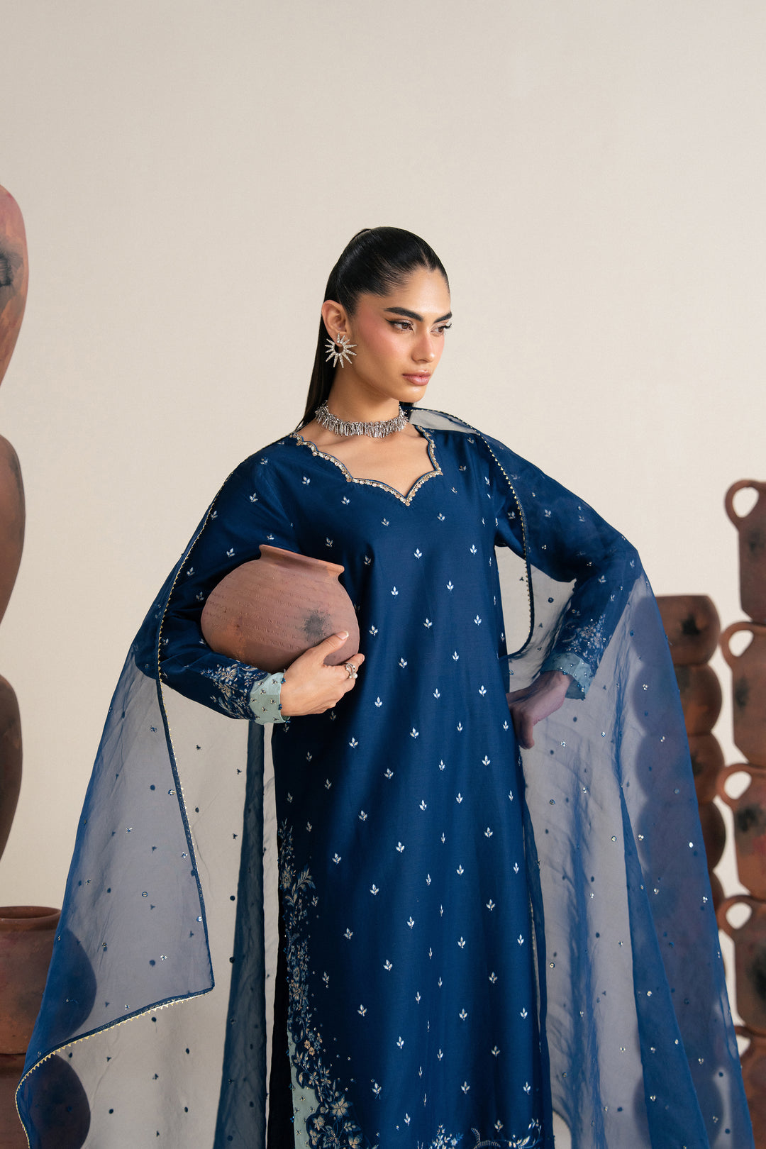 Zaviyaa 3Pc - Festive Eid Pret