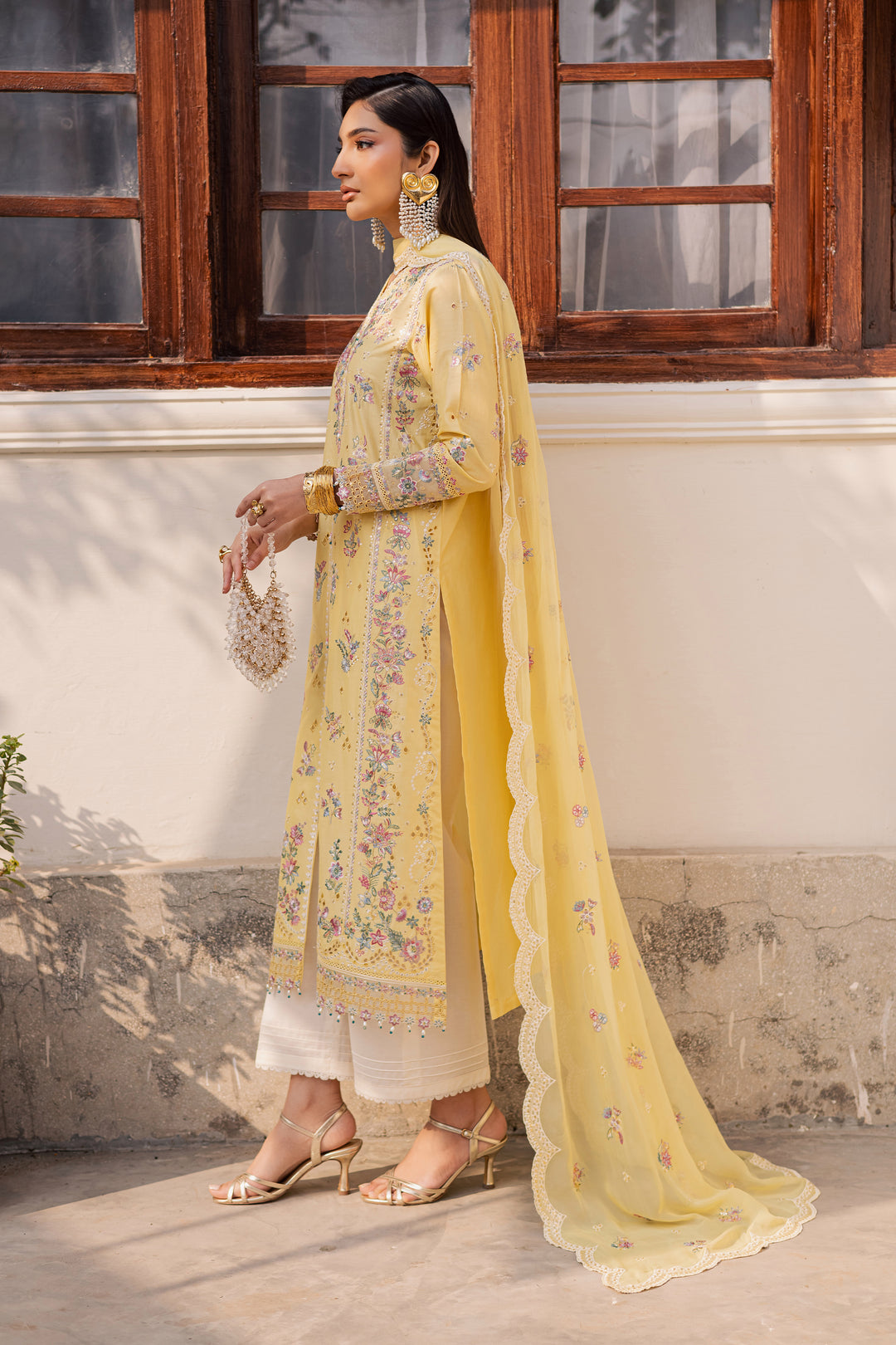 Sundip 3Pc - Festive Embroidered Lawn