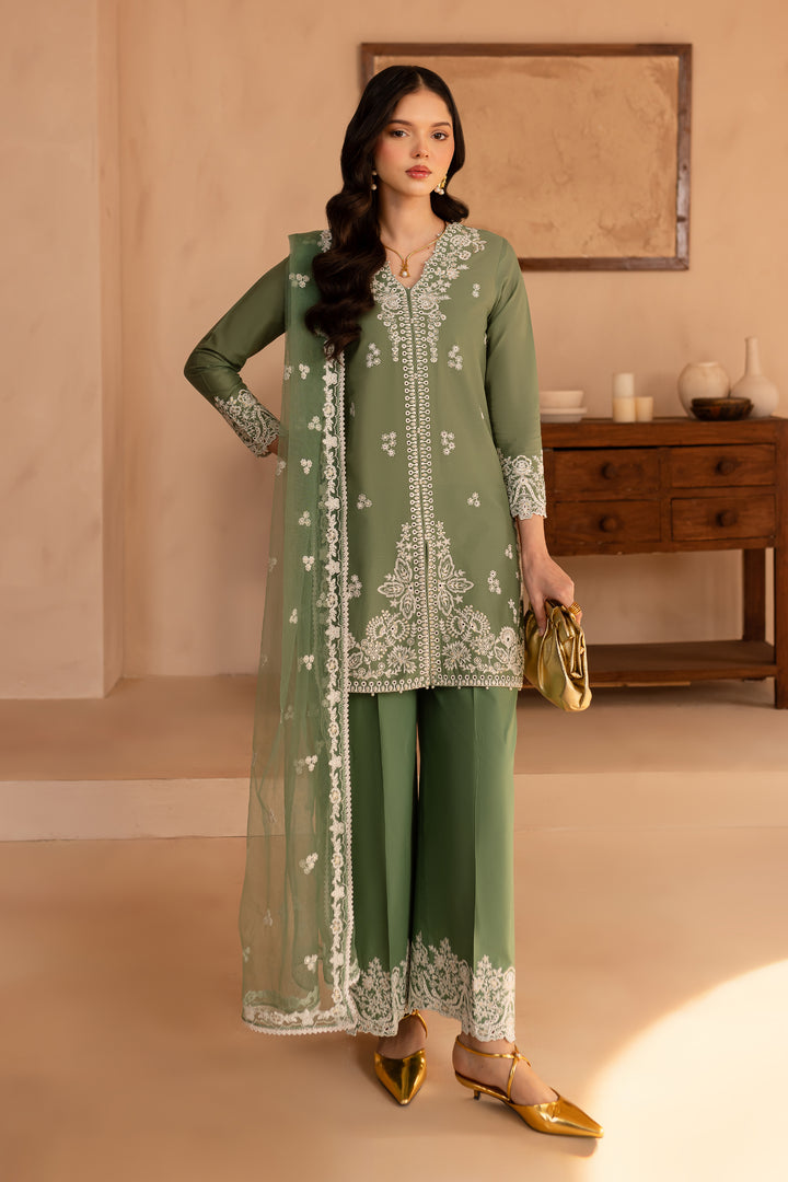 Miro 3Pc - Embroidered Lawn Dress