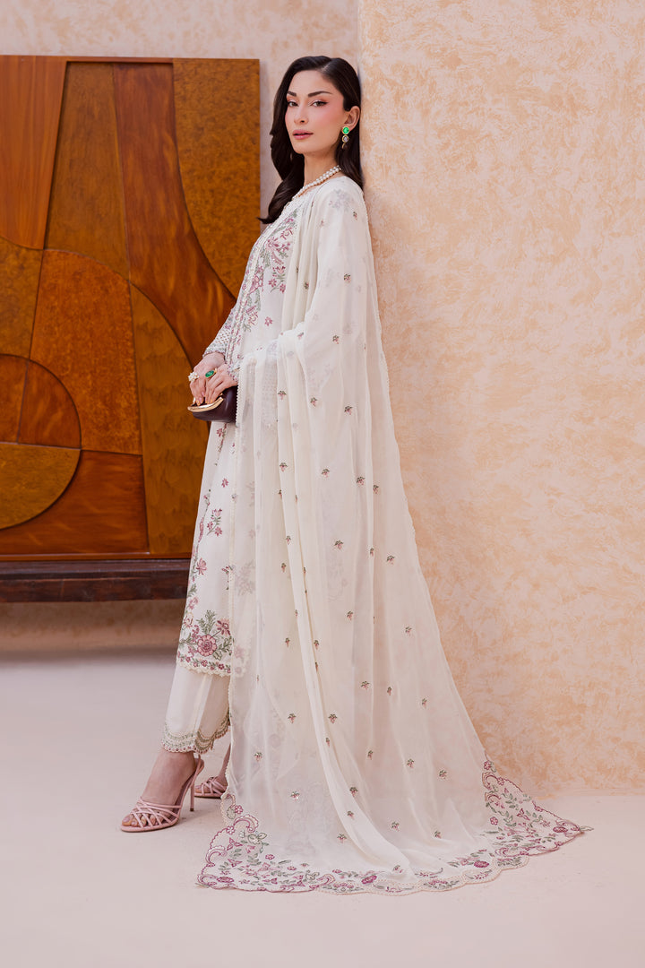 Pearl Dust 3Pc - Festive Embroidered Lawn