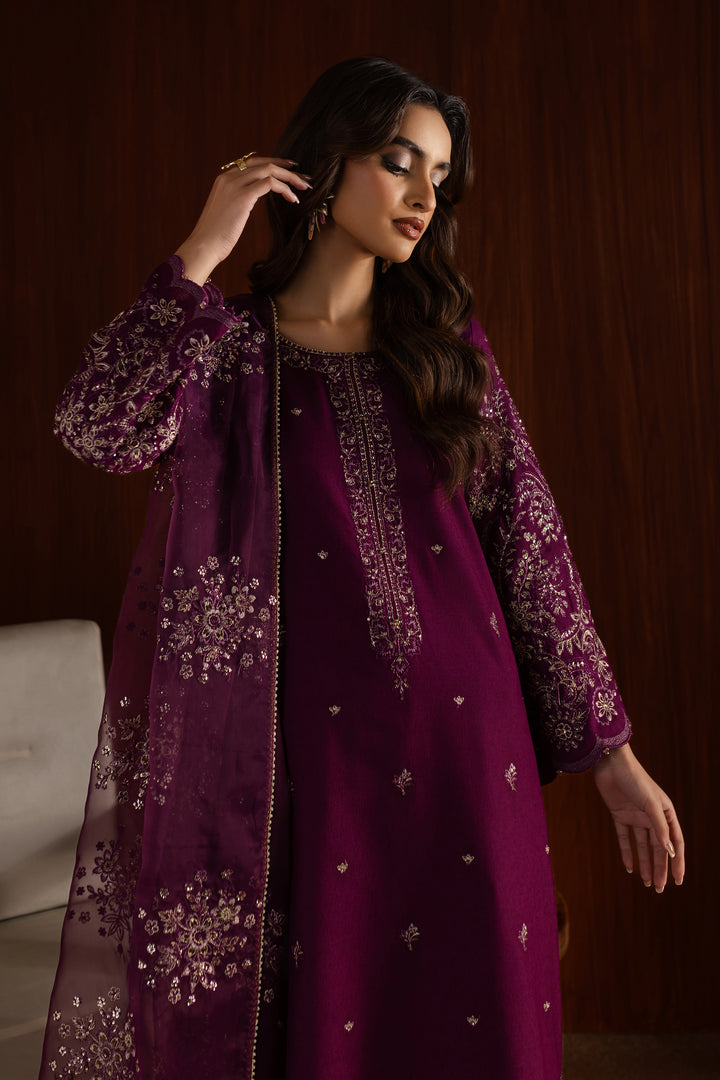 Masooma 3Pc - Embroidered Karandi Dress