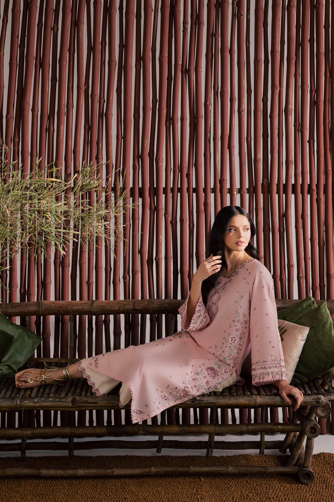 Mallow 2Pc - Embroidered Lawn Dress