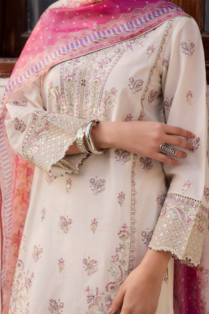 Pinkie Pie 3Pc - Festive Embroidered Lawn