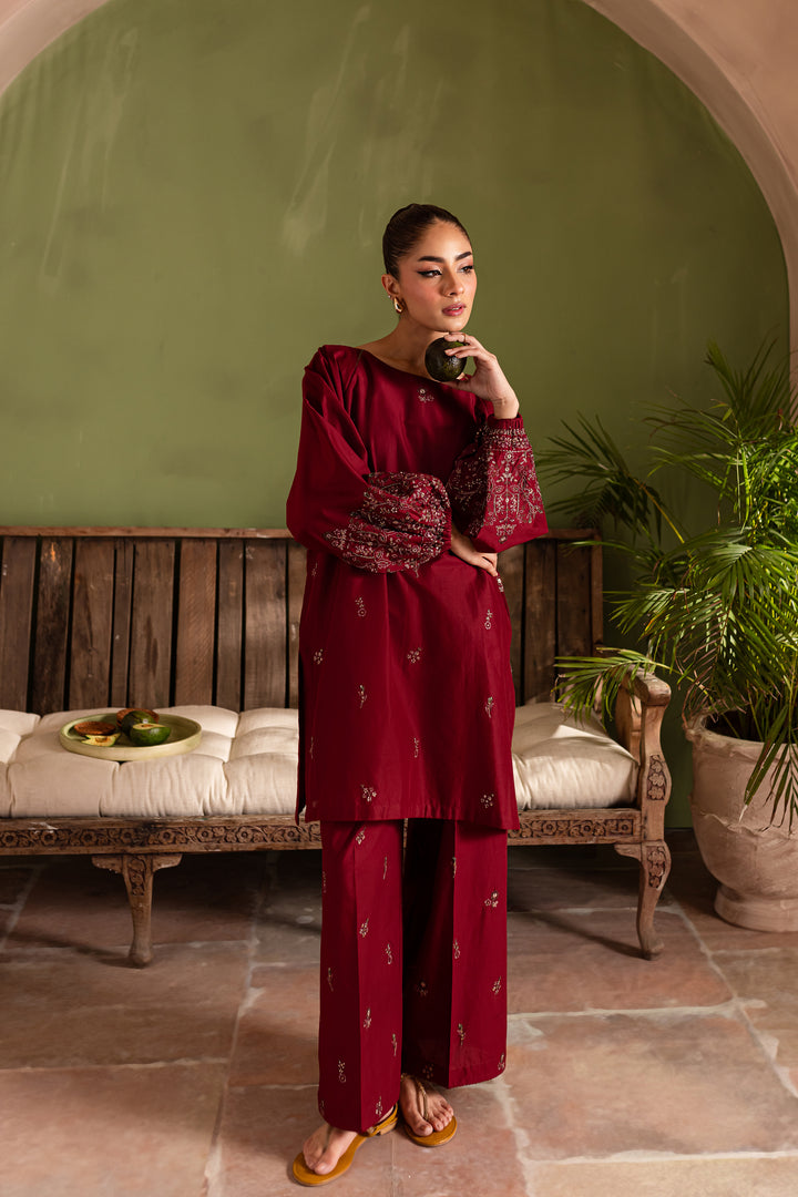 Stark 2Pc - Embroidered Lawn Dress