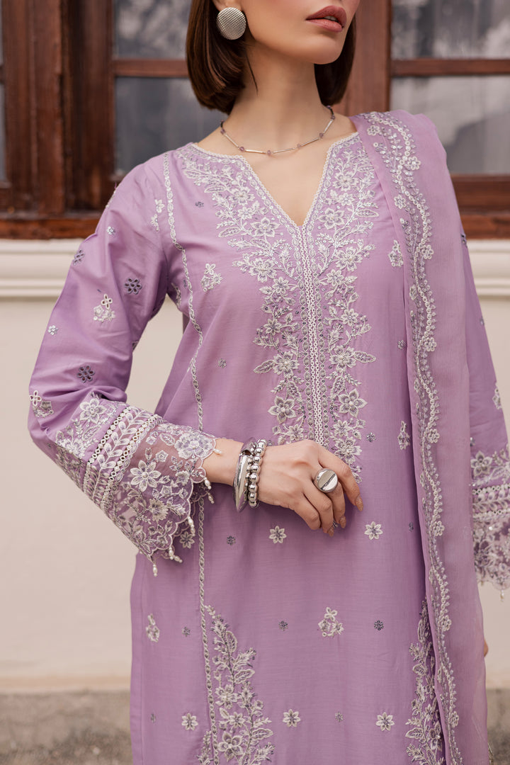 Banafsh 3Pc - Festive Embroidered Lawn