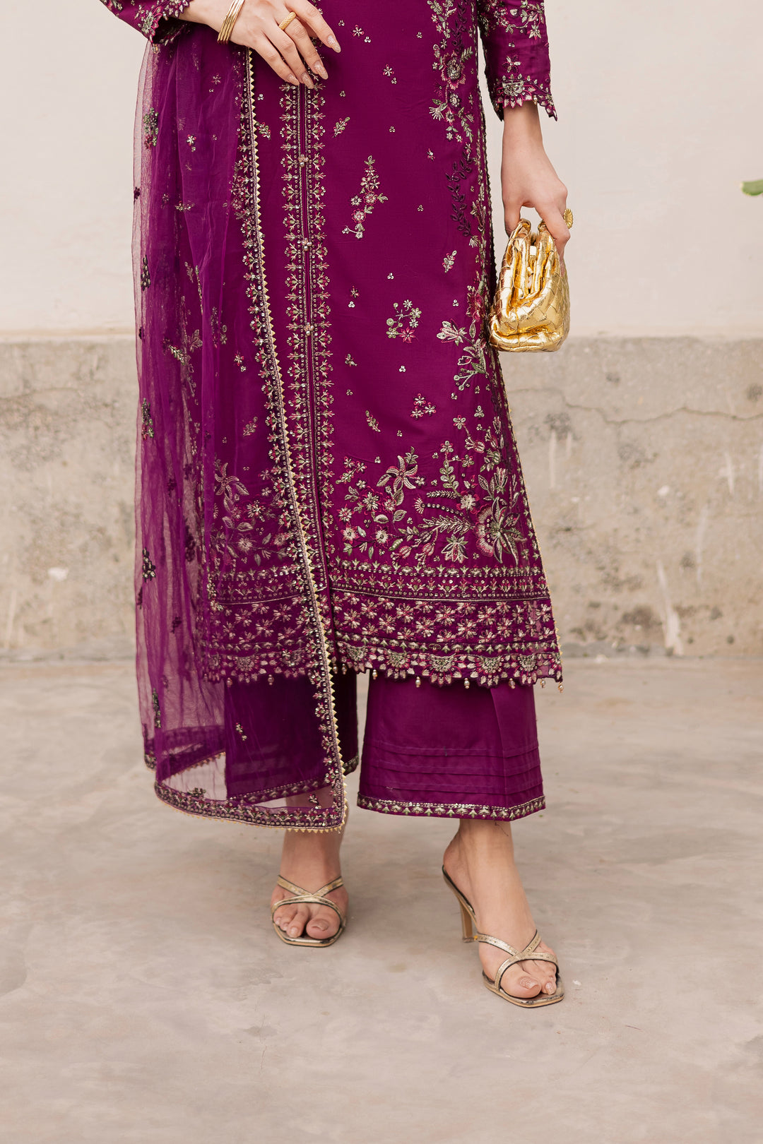 Merissa 3Pc - Festive Embroidered Lawn