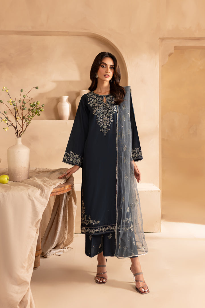 Ignite 3Pc - Embroidered Lawn Dress