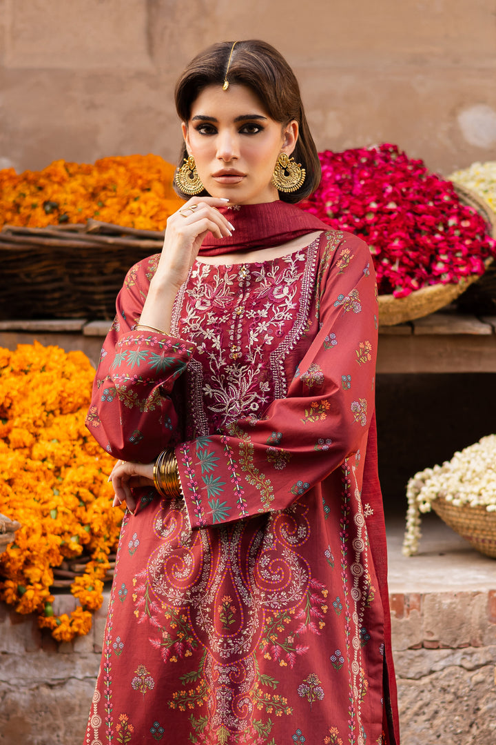 Parishay 3Pc- Printed Lawn Dress