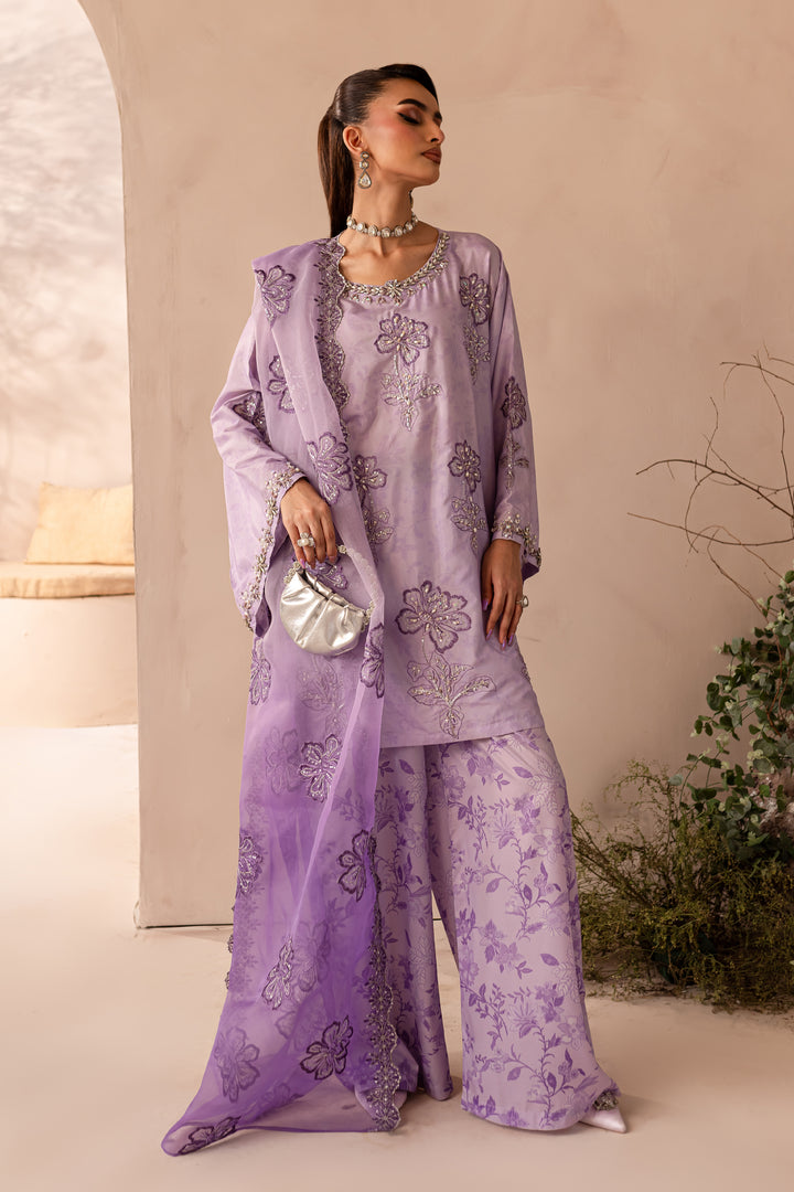 Saffora 3pc - Embroidered Luxe PRET