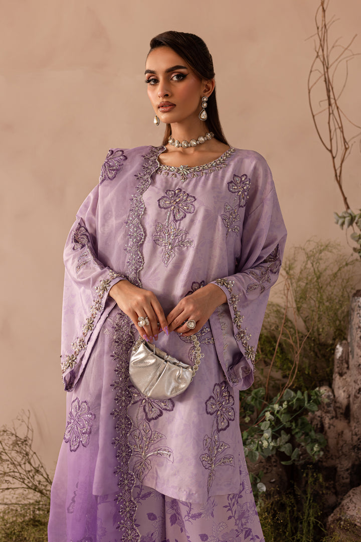 Saffora 3pc - Embroidered Luxe PRET