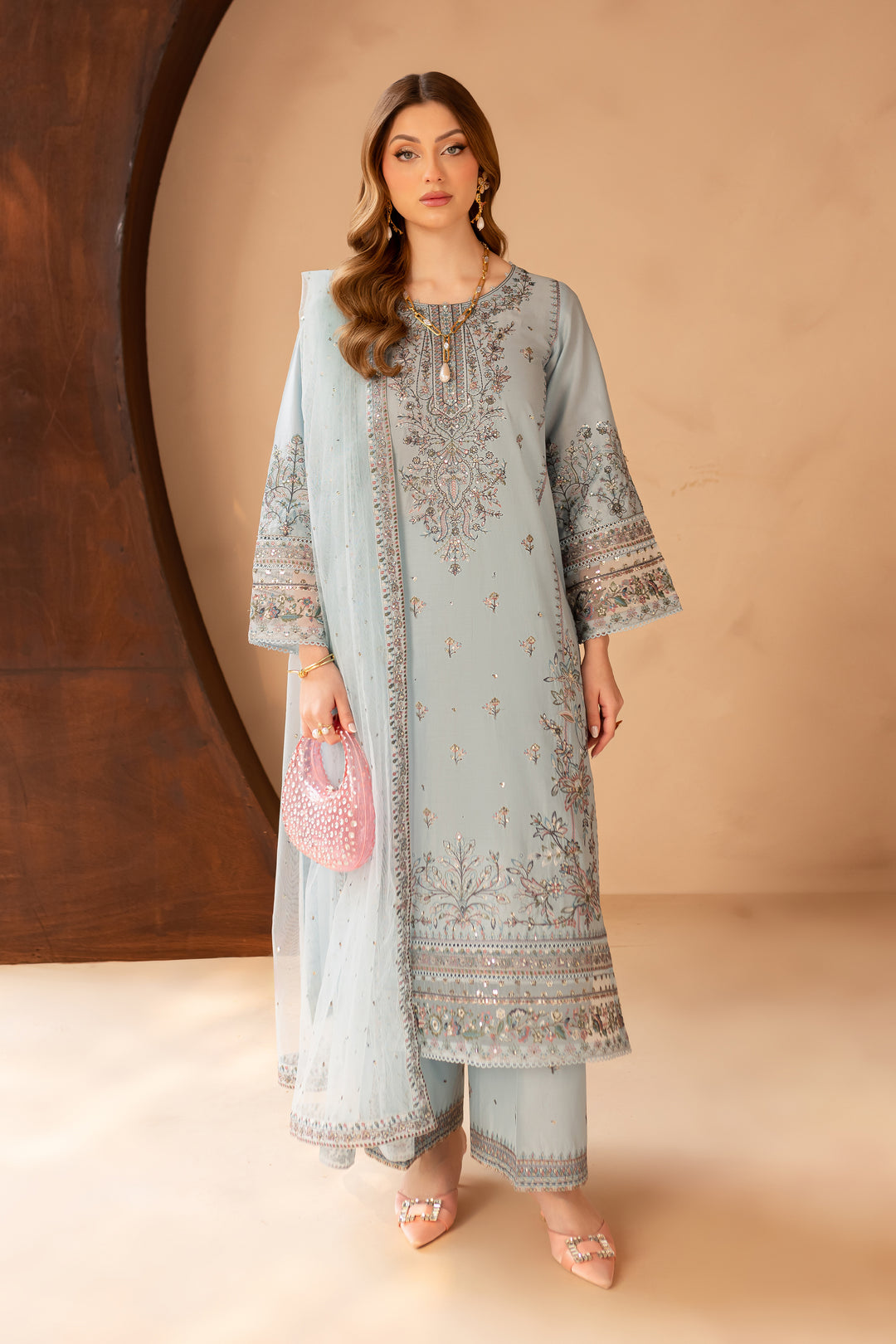 Raiha 3Pc - Embroidered Lawn Dress