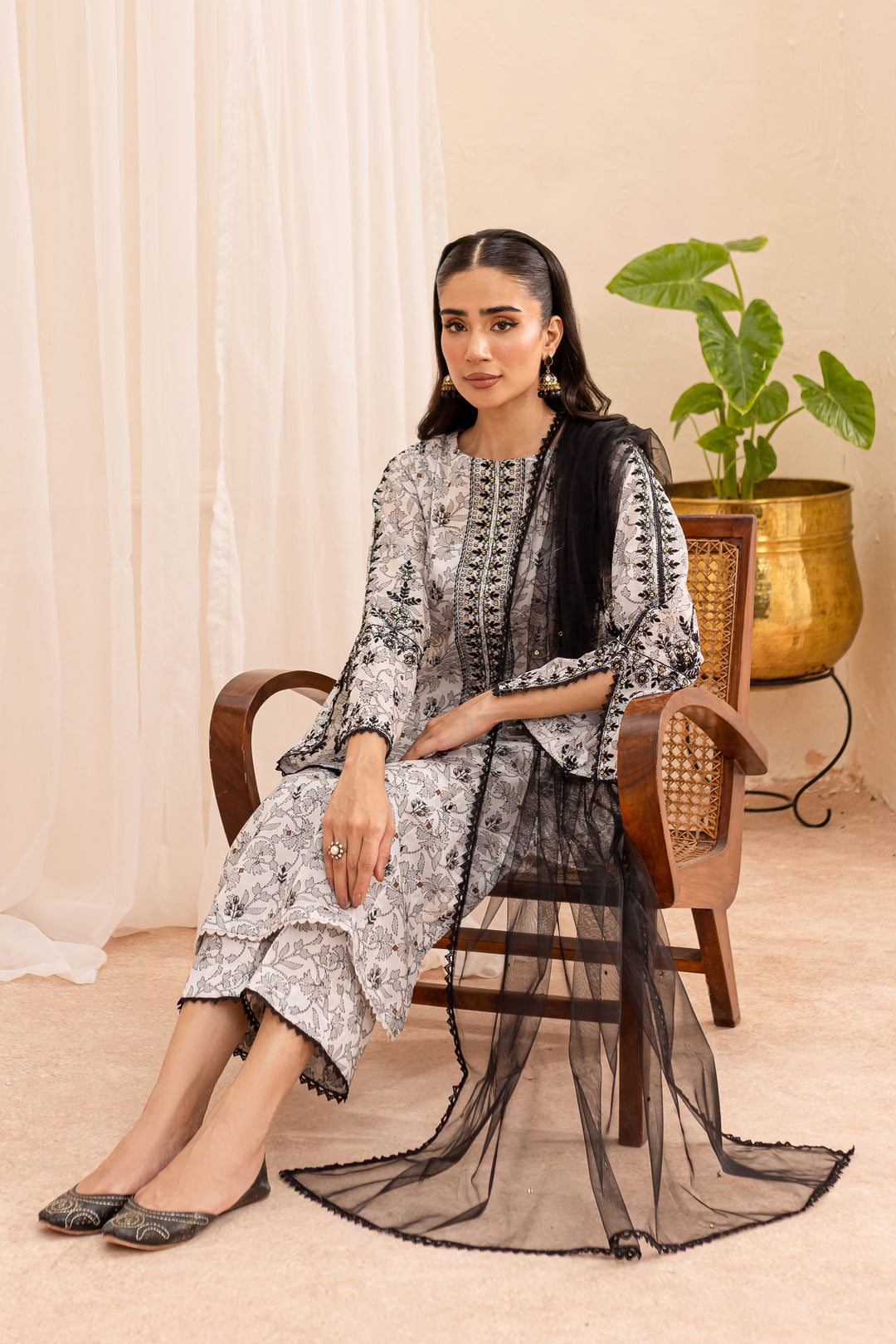 Narvin 3Pc - Printed Lawn Dress