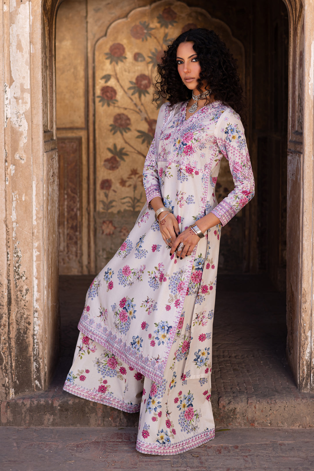 Serenity 3Pc- Printed Lawn Dress