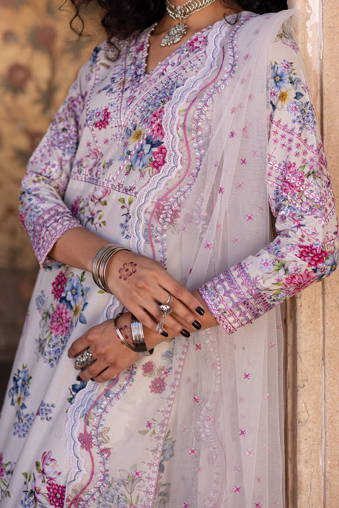 Serenity 3Pc- Printed Lawn Dress
