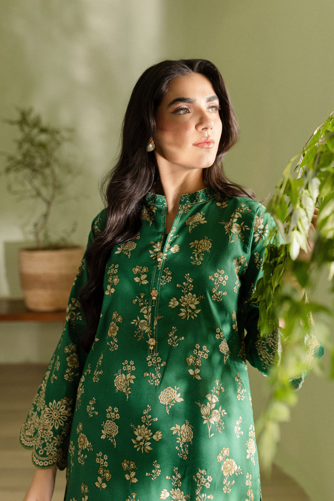 Zel 2Pc - Printed Khaddar Dress