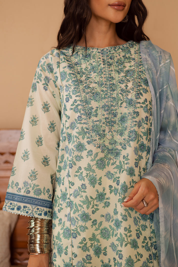 Azure 3Pc - Festive Eid Prints
