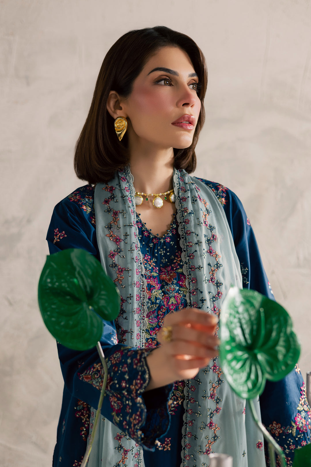 Nira 3Pc - Festive Embroidered Lawn