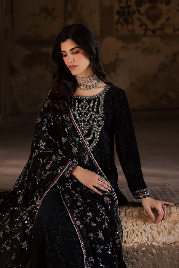 Melissa 3Pc - Velvet Formal Dress