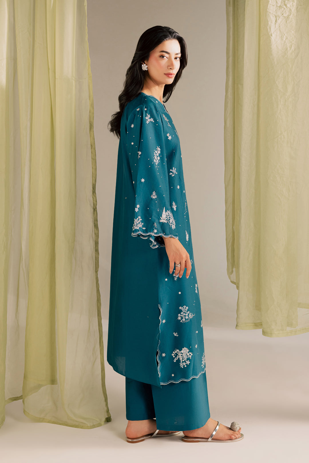 Sugar Sky 2Pc - Embroidered Lawn Dress