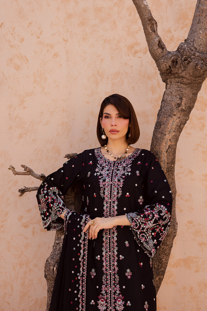 Aelin 3Pc - Festive Embroidered Lawn