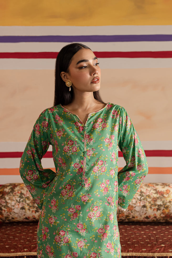 Laura Bee 2Pc - Printed Lawn Dress