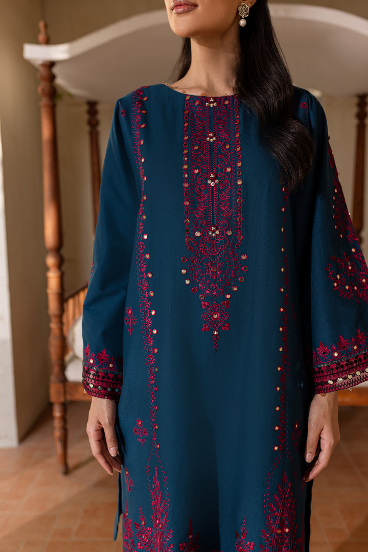 Meeru 2Pc - Embroidered Khaddar Dress