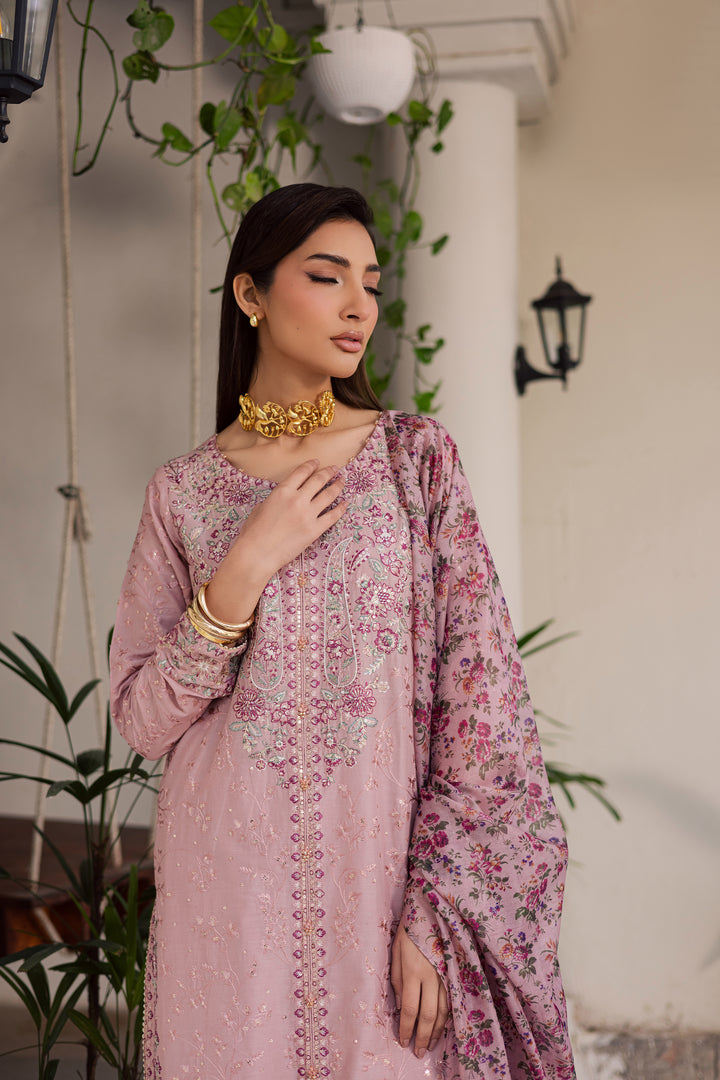 Rimi 3Pc - Festive Embroidered Lawn