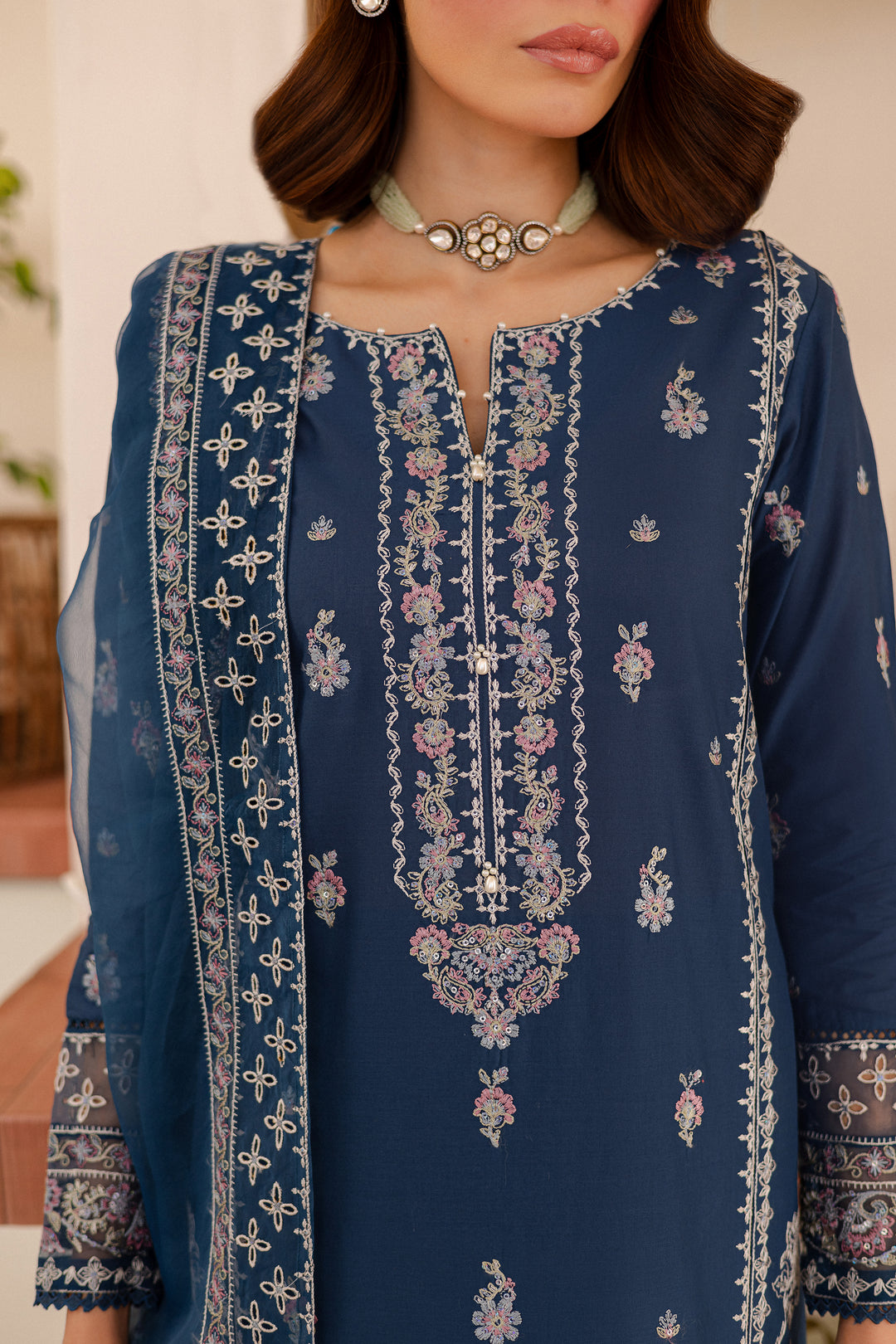 Alana 3Pc - Embroidered Lawn Dress