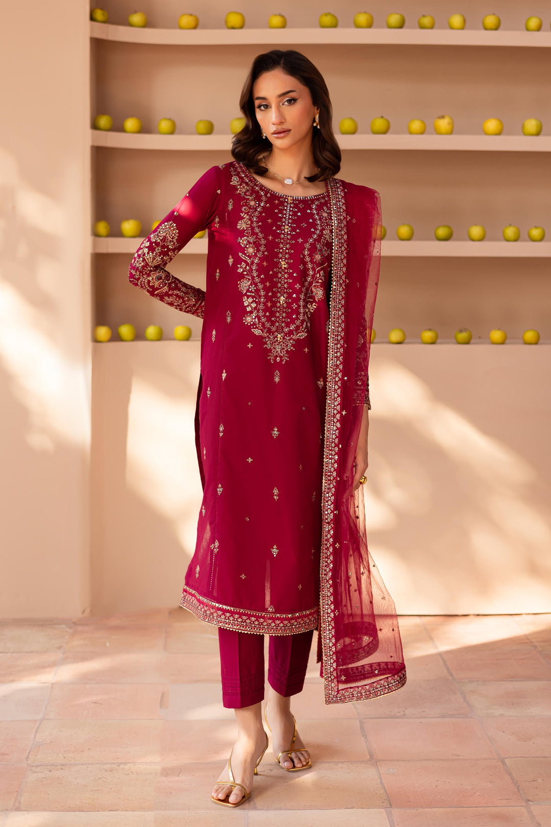 Razaib 3Pc- Embroidered Lawn Dress