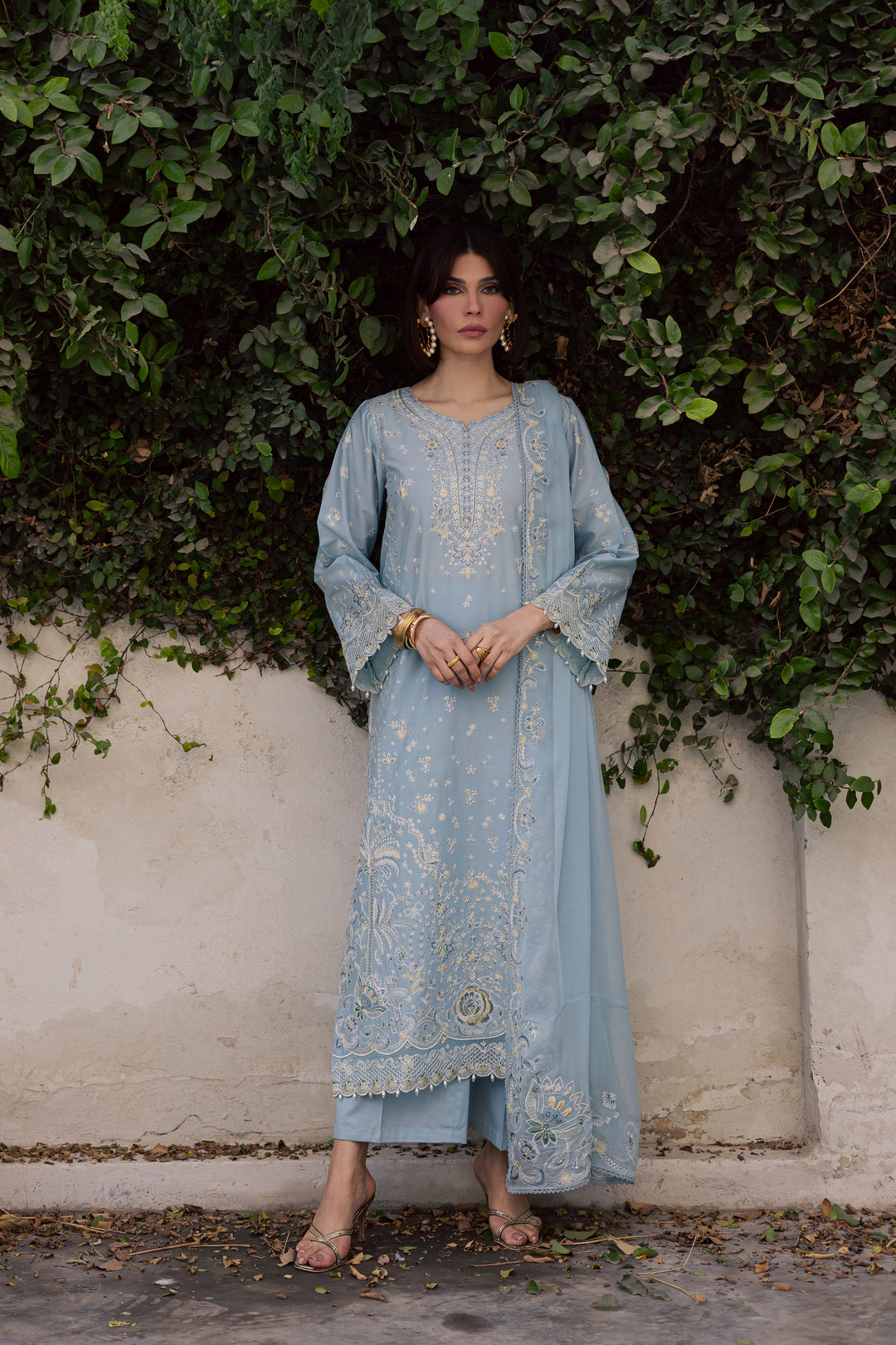 Prague 3Pc - Festive Embroidered Lawn